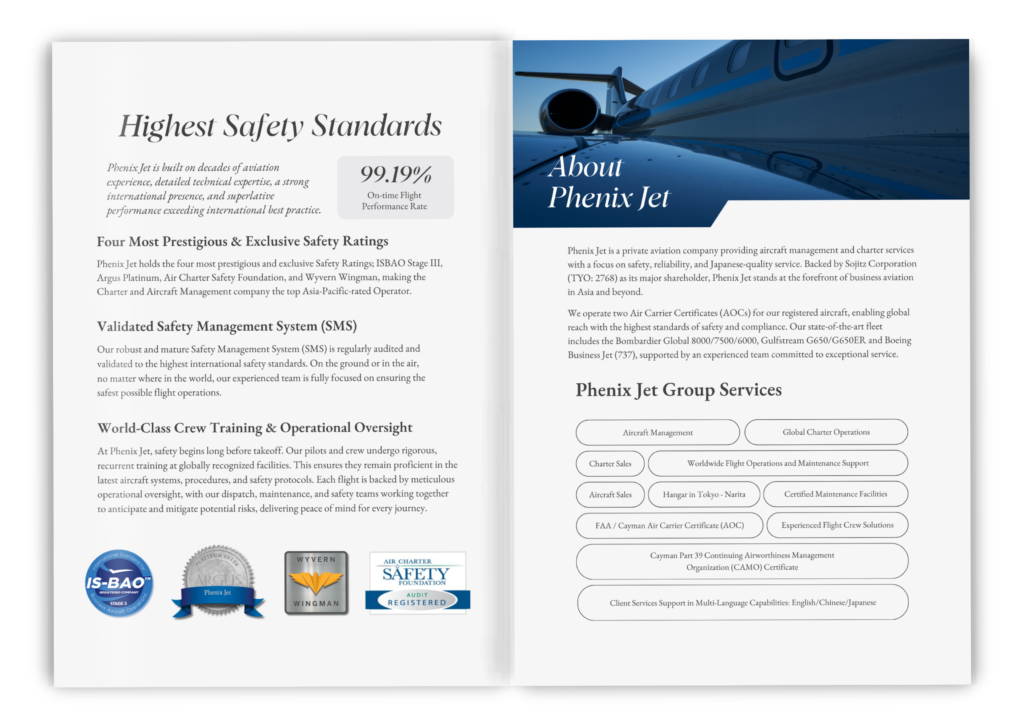 Mockup of brochure